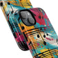 Vibrant Music Note Phone Case, Tough Magnetic Case, Music Lover Gift, Colorful Phone Accessory, Customizable Phone Cover, Unique Gift Idea
