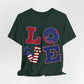 Patriotic Love Unisex Jersey Short Sleeve Tee