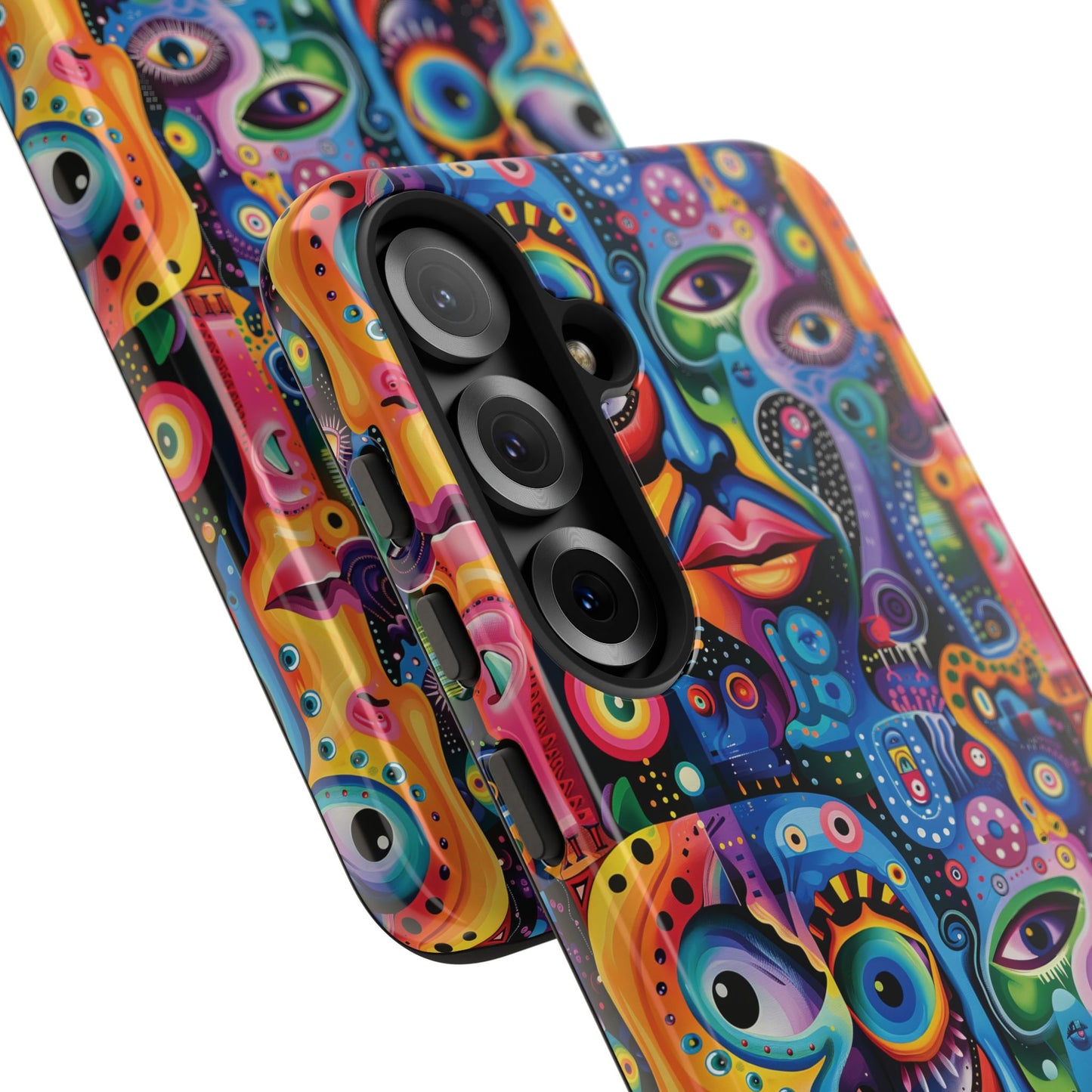 Psychedelic Visions Vibrant Samsung, iPhone and Google Pixel Phone Cases - Colorful Artistic Design