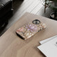 Personalized Lotus Floral Stained Glass Effect Tough Phone Case