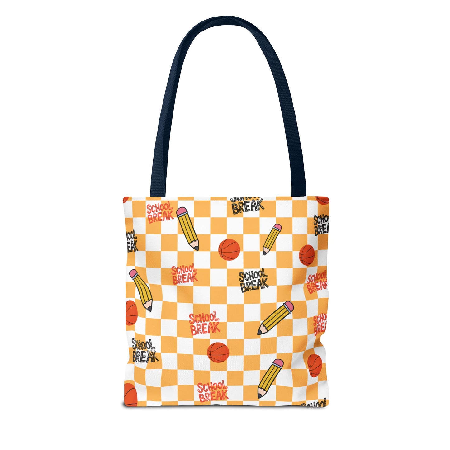 Personalized Orange Schoolyard Chic Composition Book Inspired Tote Bag, Back to School Tote, Teacher Gift, Kids Bag, Custom Name Bag, Educational Accessories, Back to School Tote Bag.