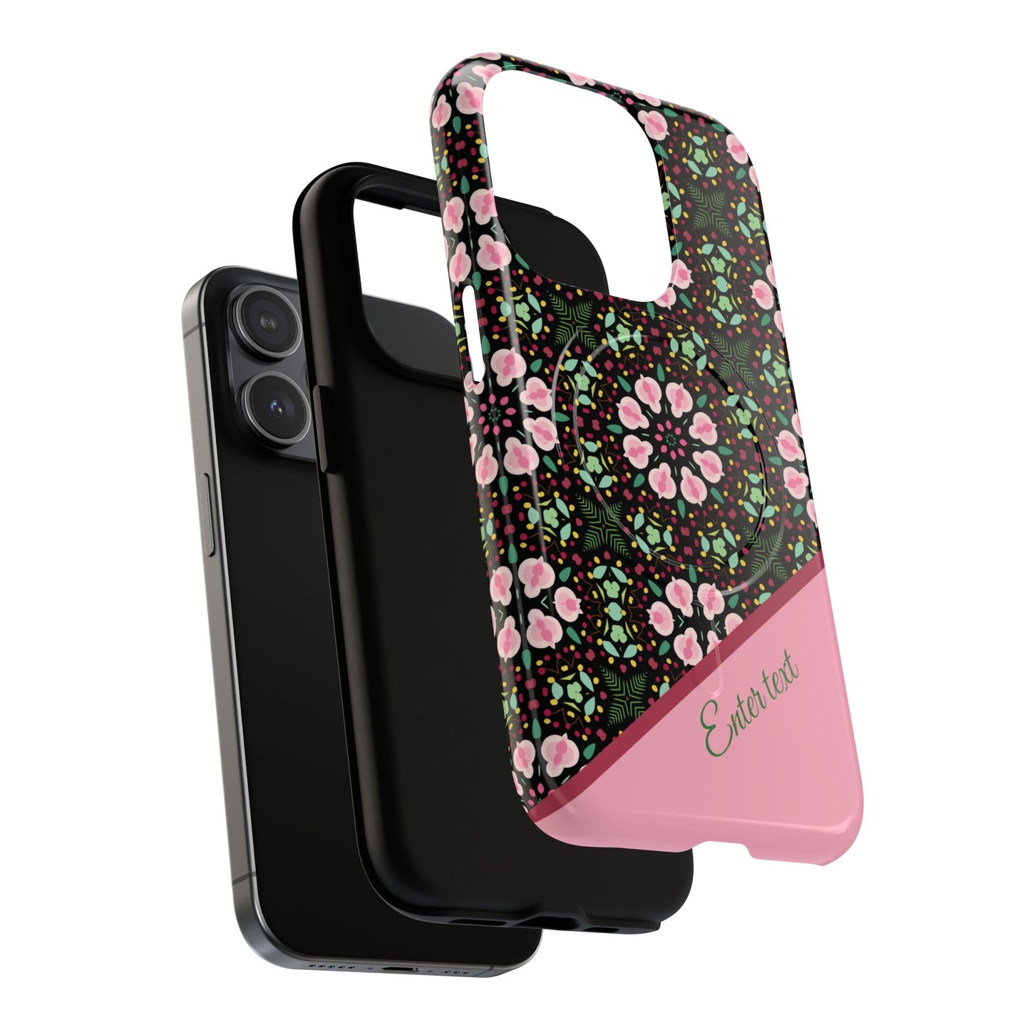 Personalized Twilight Petal Tapestry Floral Tough Magnetic MagSafe® iPhone Case, Durable iPhone Protector, Unique Gift for Her, Stylish Tech Accessories.