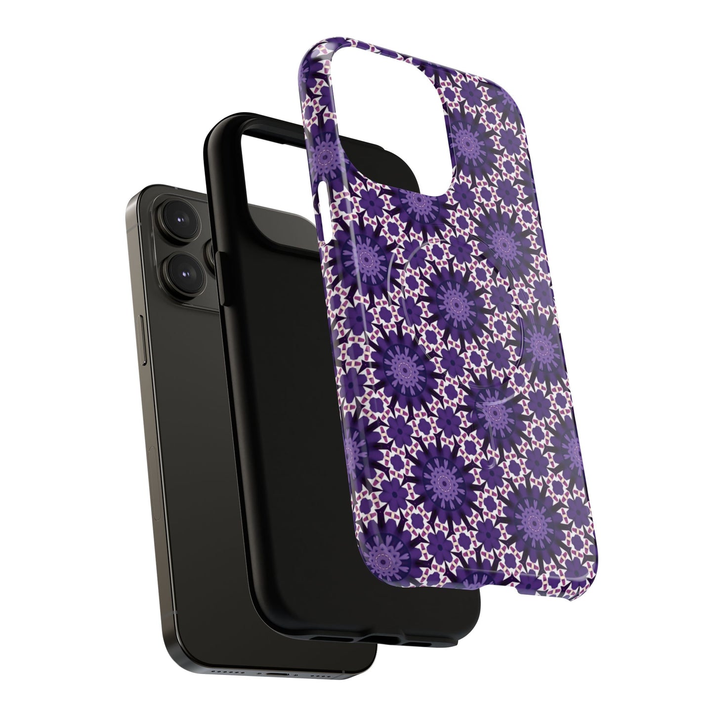 Twilight Petal Mirage Magnetic iPhone Cases, Unique Floral Designs, Tough Protection, Gift for Her, iPhone Accessories, Custom Cases