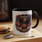 4th of July Eagle Coffee Mug — Patriotic American Flag Accent Mug (11/15oz)
