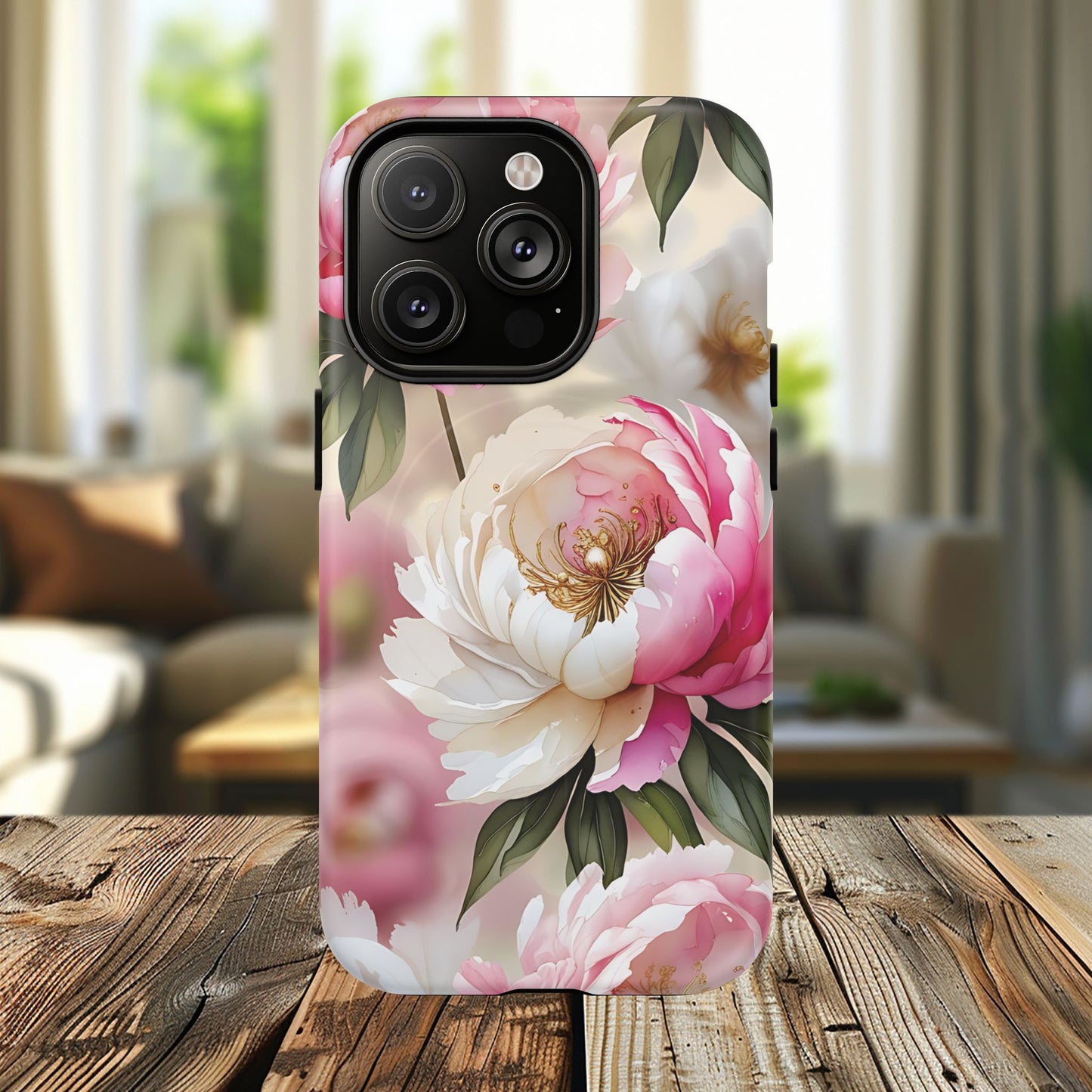 Blooming Petals Tough Magnetic Phone Cases, Elegant Phone Cover, Durable Case for Flower Lovers, Phone Accessories