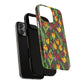 Floral Luminous Whirl Tough Magnetic iPhone Case, Stylish Protection for Everyday Life, Gift for Flower Lovers, Unique iPhone Accessory, Stained Glass iPhone Protection.