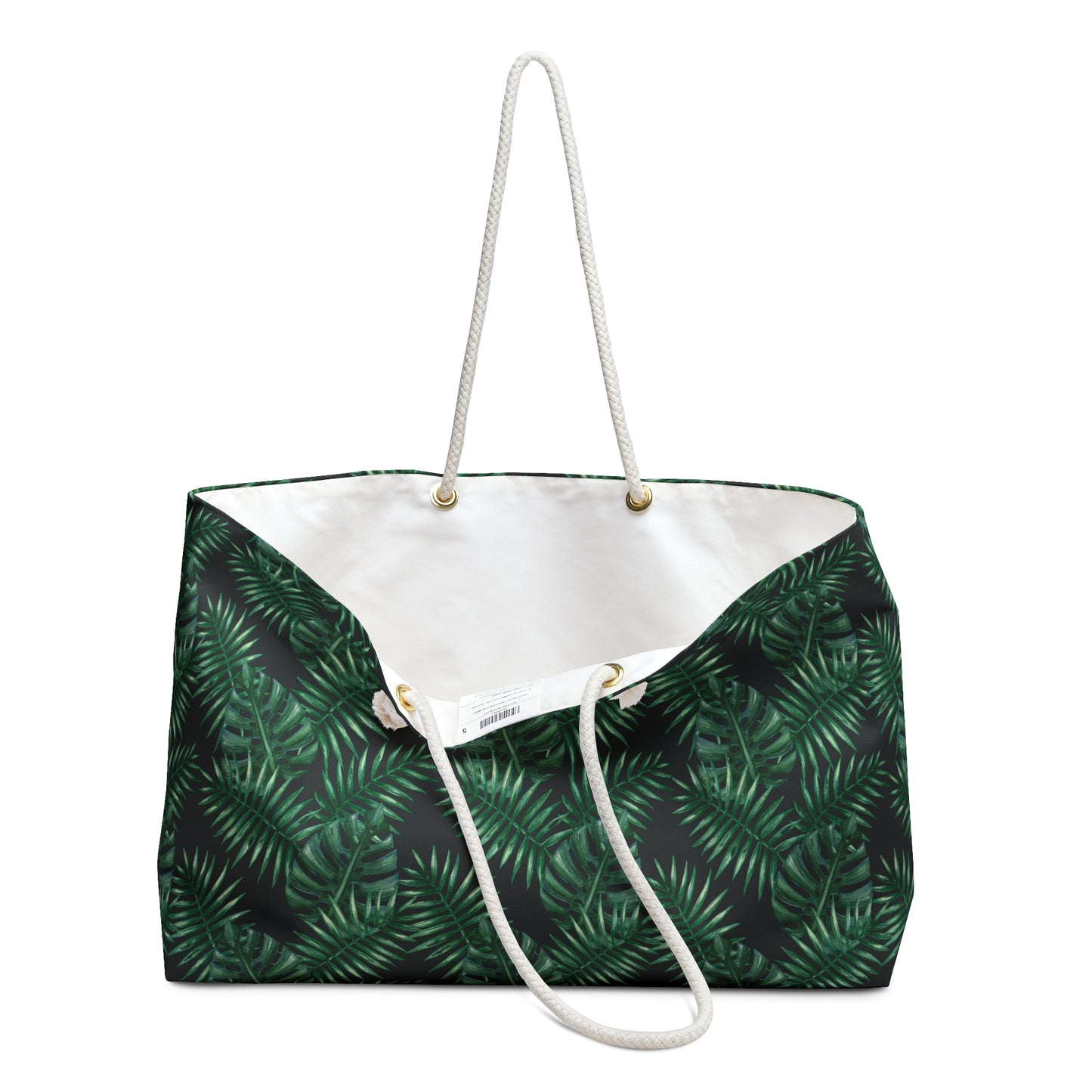 Black Tropical Bliss Weekender Bag