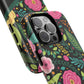 Personalized Floral Fantasy Tough Magnetic iPhone Cases- a Gift for Gardeners, Mother's Day, Birthday Gift, Anniversary Gift, Presents