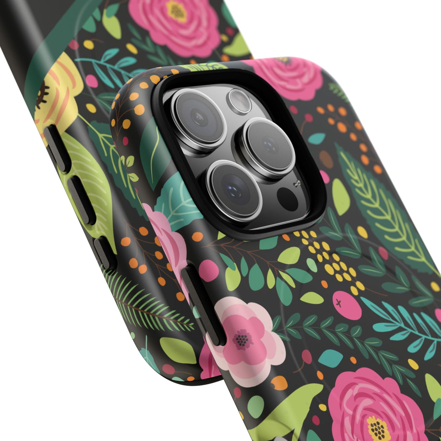 Personalized Floral Fantasy Tough Magnetic iPhone Cases- a Gift for Gardeners, Mother's Day, Birthday Gift, Anniversary Gift, Presents