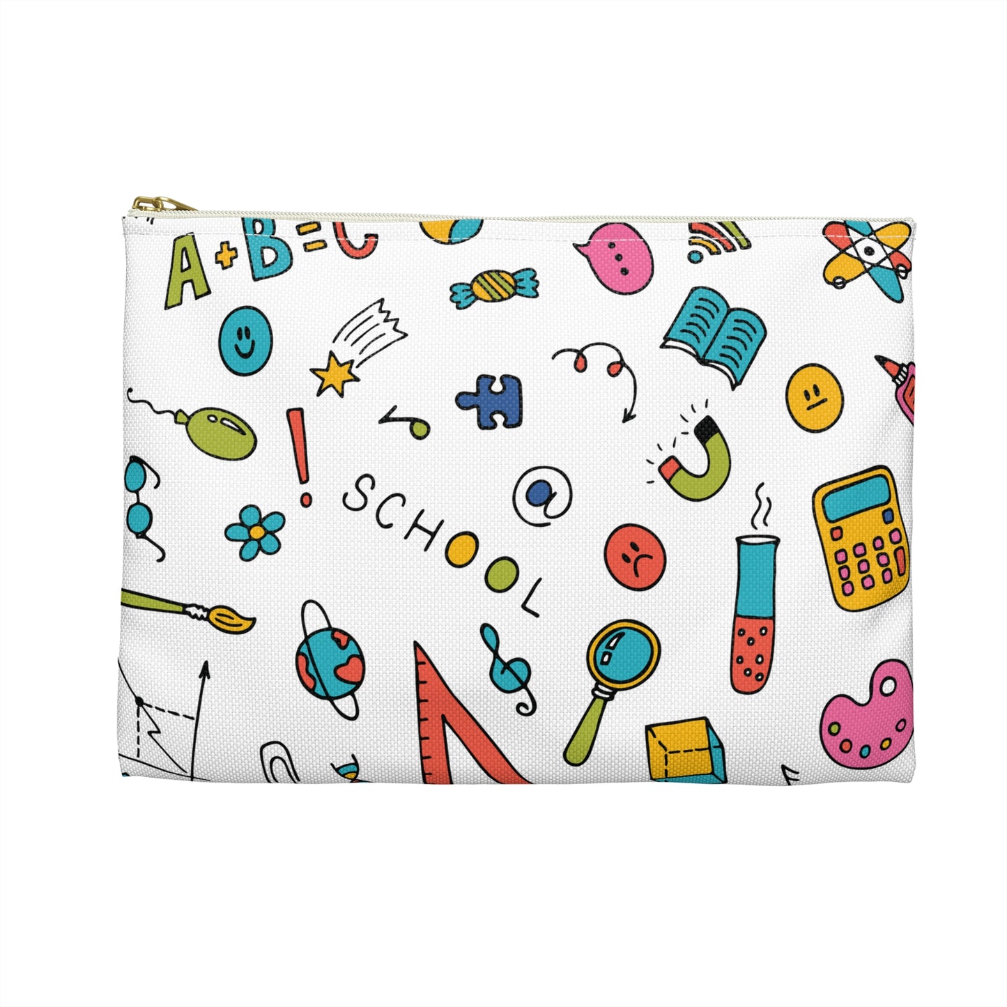 Personalized Classroom Couture Composition Book Inspired Accessory Pouch, Kids School Supplies, Classroom Organizer, Teacher Gift, Fun Stationery Case, Back to School