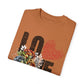 Romantic Floral Love T-Shirt | Unisex Garment-Dyed Tee for Couples