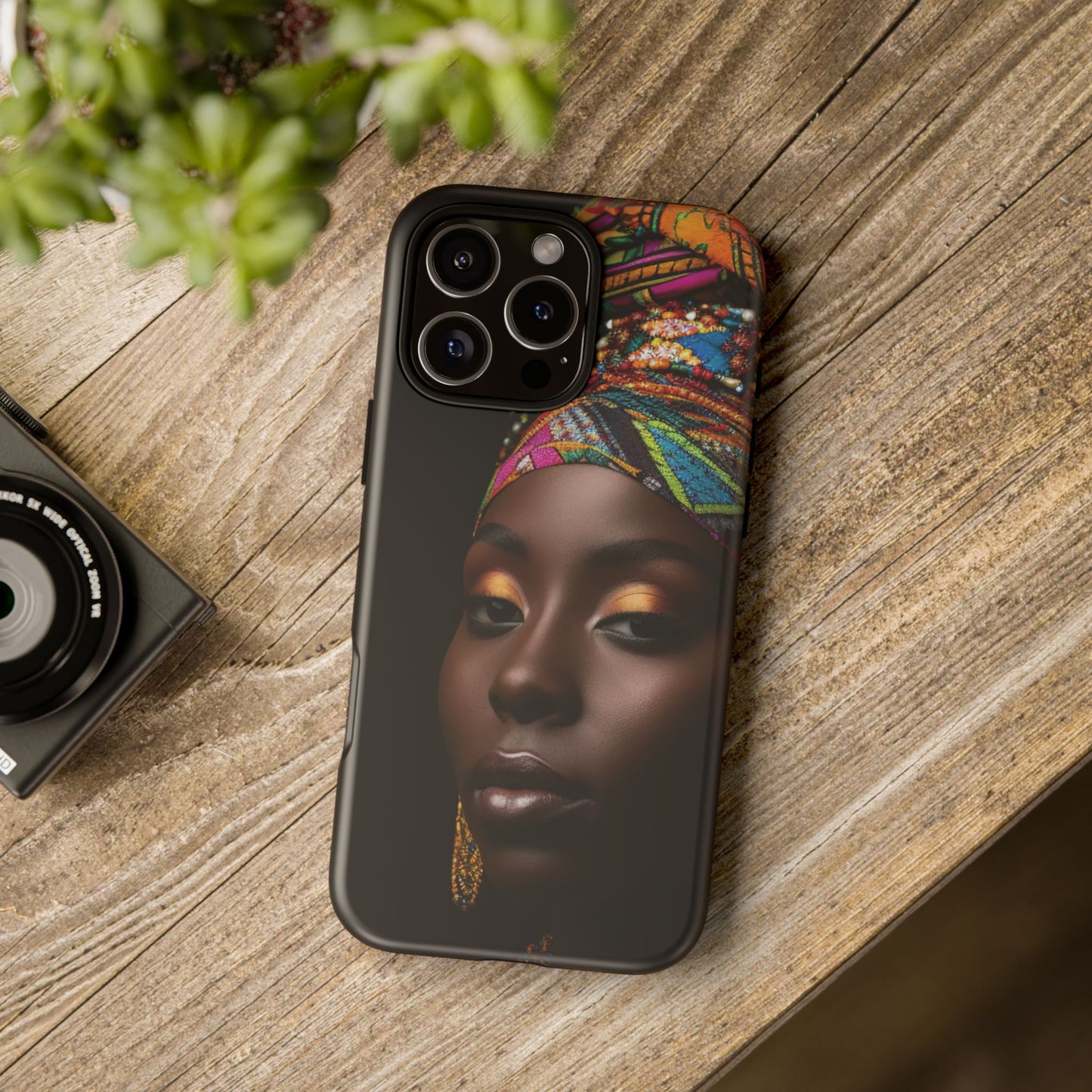 Regal Reflections: African Majesty Tough Google Pixel, iPhone and Samsung Cases.