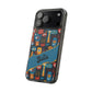 Phone Case — Colorful Abstract Faces Clear Impact-Resistant Case