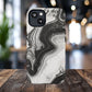 Black Marble Magnetic iPhone Case for Tough Protection, Stylish iPhone Mobile Accessory, Fashionable Gift, Unique Marble iPhone Design, Durable Smartphone Cover