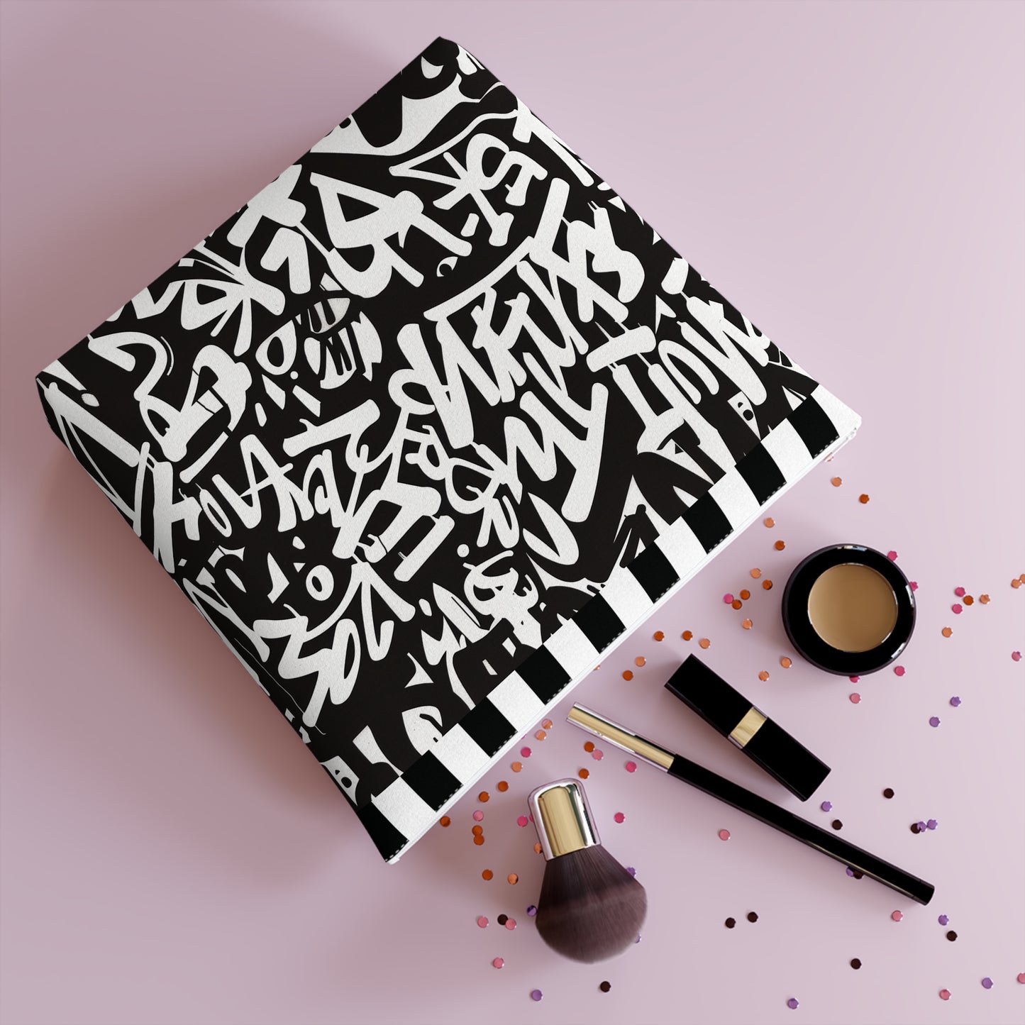 Urban Graffiti Cotton Cosmetic Bag