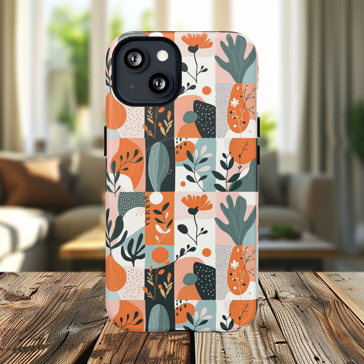Botanical Bliss Tough Magnetic Phone Case, Durable Phone Cover, Gift for Her, Stylish Tech Accessory, Fall Vibes, Trendy Mobile Case