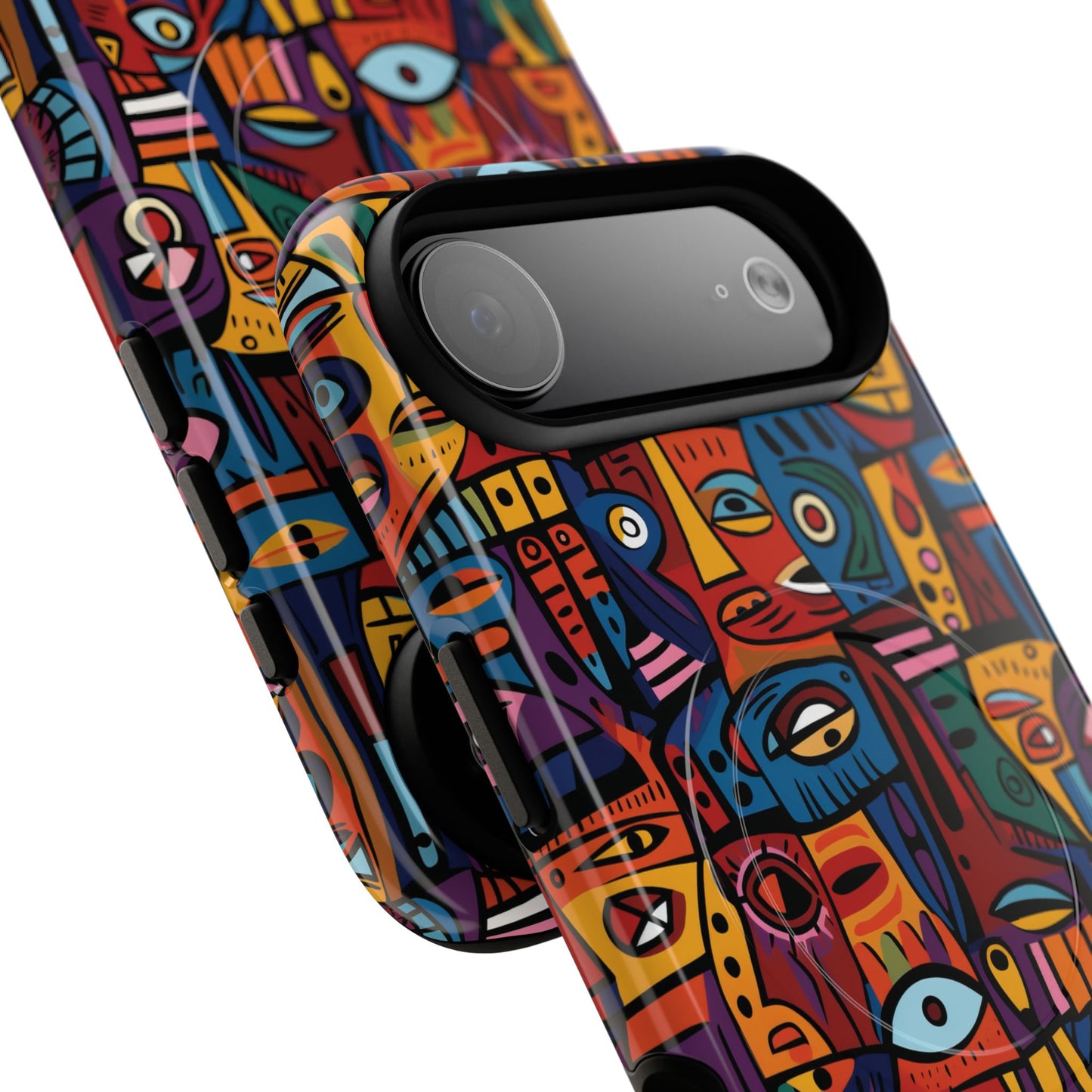 Vibrant Artistic Phone Case | Tough Magnetic Cases | Unique Gift for Art Lovers, Colorful Accessory, iPhone 14, 15, 16, 17 Case.