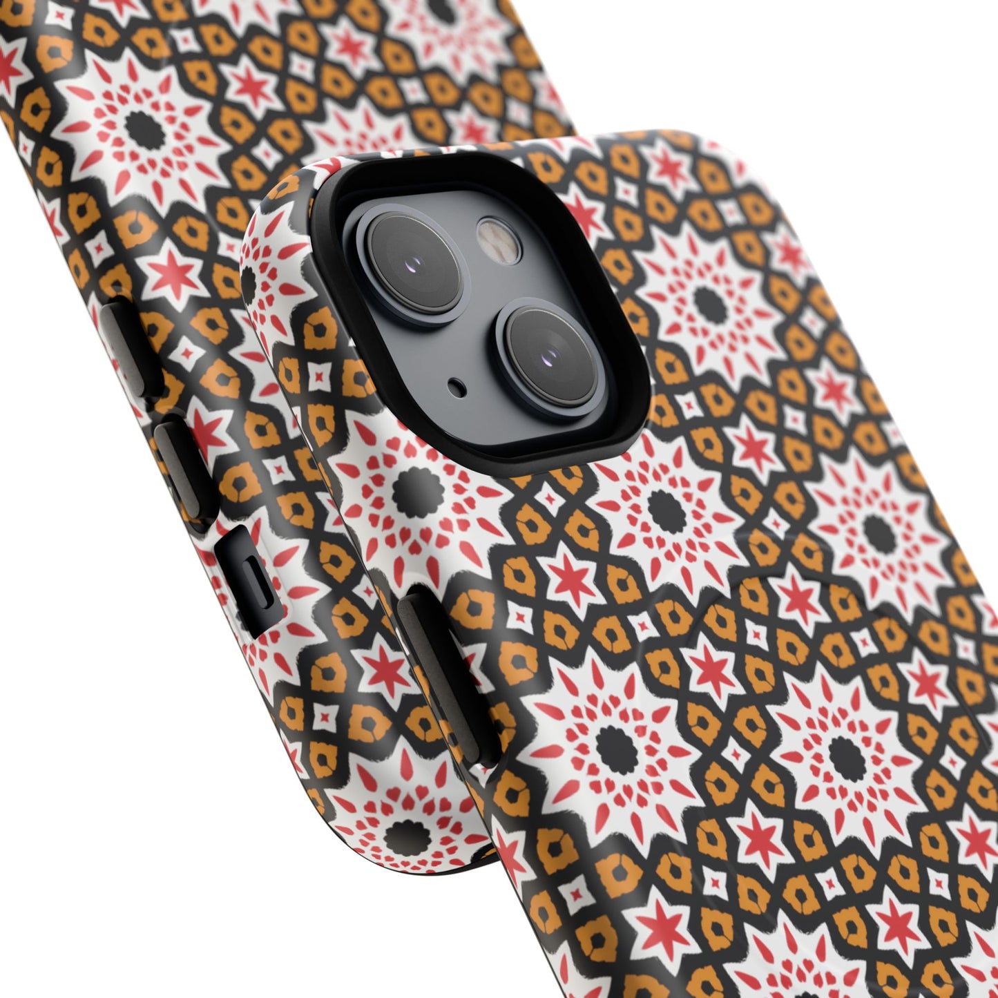 Bohemian Patterned Tough Magnetic Cases, Unique Phone Protection, Stylish Phone Cover, Gift for Trendsetters, Vibrant Designs