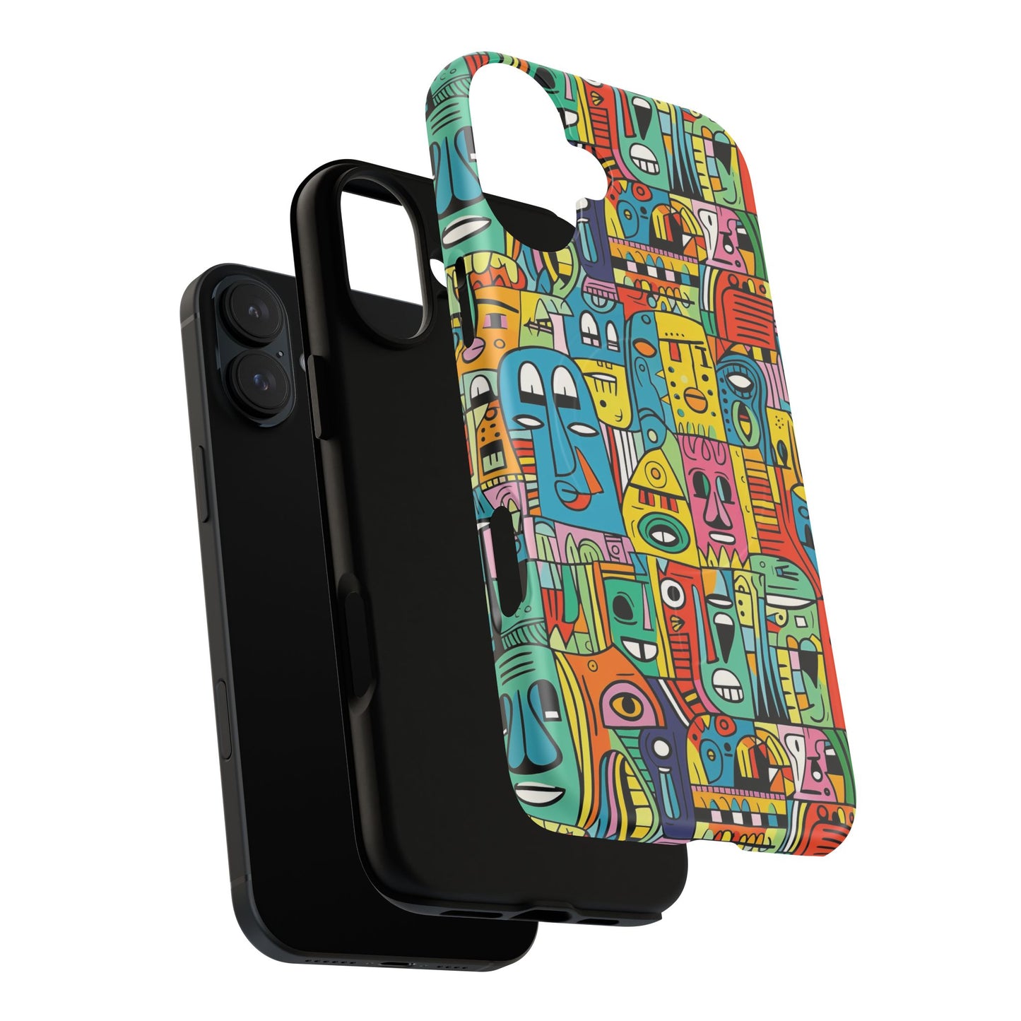 Vibrant Art Magnetic Phone Case, Colorful Protector, Unique iPhone Case, Gift for Artists, Trendy Tech Accessory