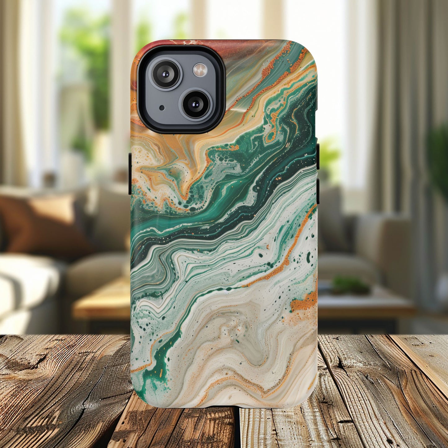 Stylish Tough Acrylic Magnetic iPhone Cases for Everyday Protection, Marble Design, Unique Gifts for Tech Lovers, Holiday Essentials