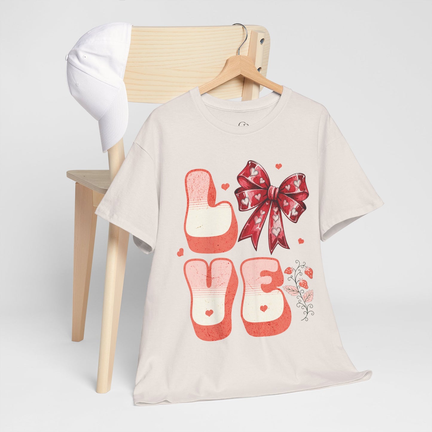 LOVE Charm Coquette Unisex Heavy Gildan Cotton Tee.