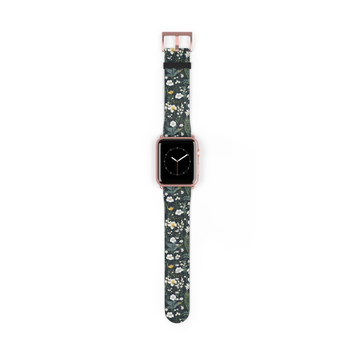 Daisy Delight Floral Print Watch Band - Stylish Accessory for Everyday Wear.