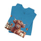 Autumn Highland Cow Charm Unisex Jersey Short Sleeve Tee