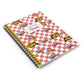 Personalized Red SchoolYard Chic Composition Book Inspired Playful Spiral Notebook - Perfect for School, Journaling, Kids, Teachers, Back to School Gifts