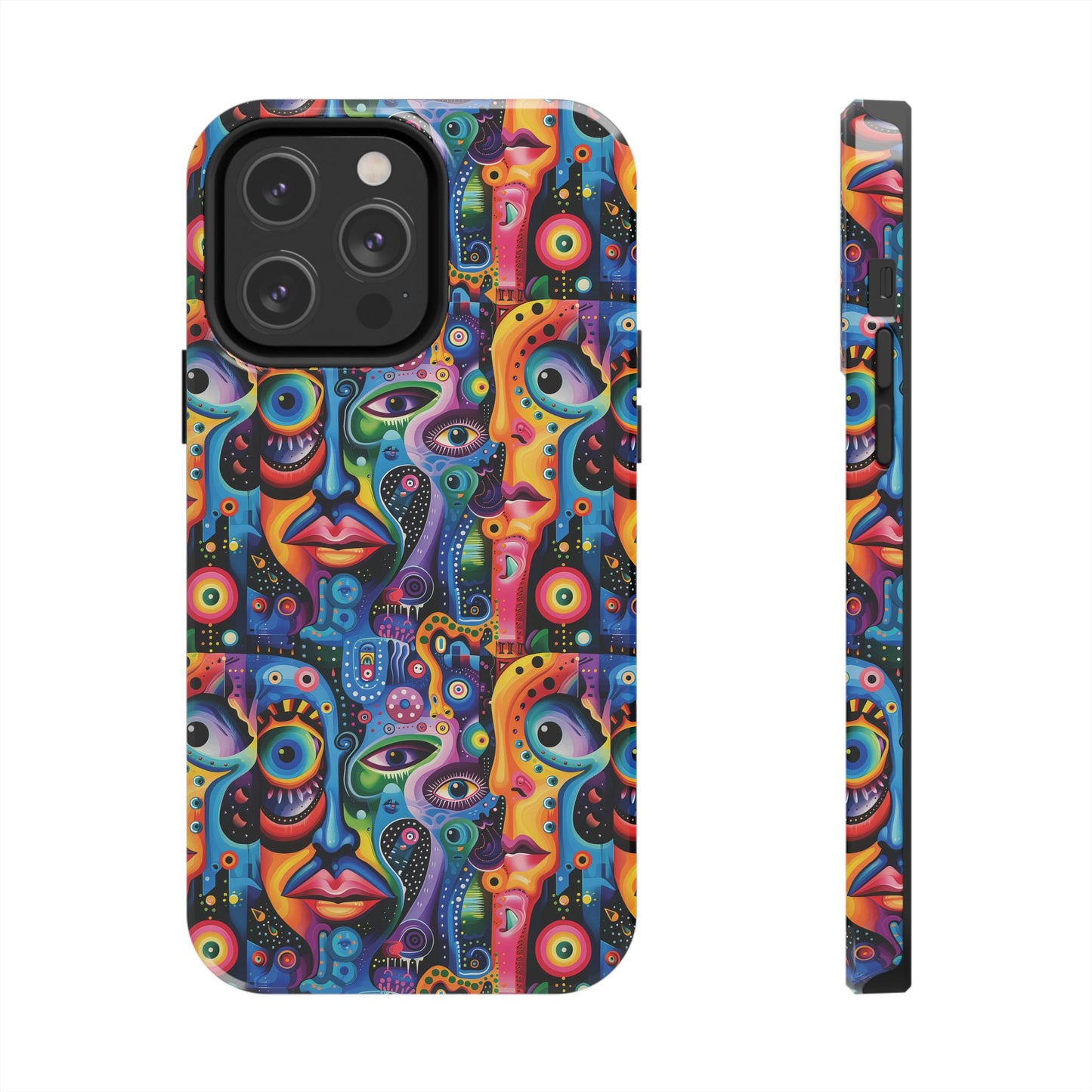 Psychedelic Visions Vibrant Art iPhone and Samsung Phone Case - Stylish Tough Case for Artists & Creatives.