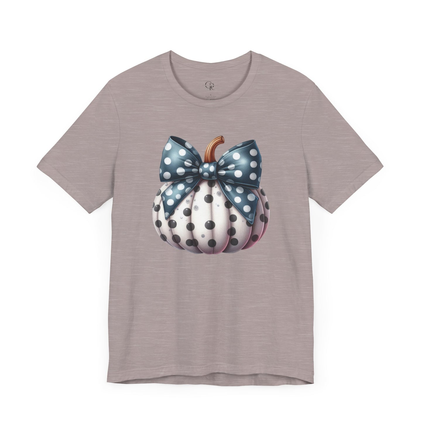 Polka Dot Pumpkin Charm Unisex Jersey Short Sleeve Tee