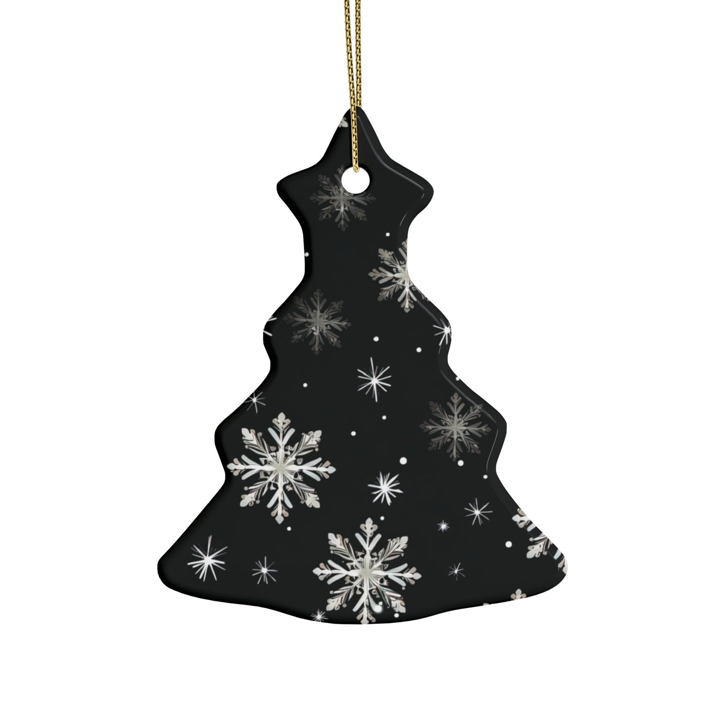 Snowflake Elegance Ceramic Ornaments (1pcs, 5pcs, 10pcs, 20pcs)