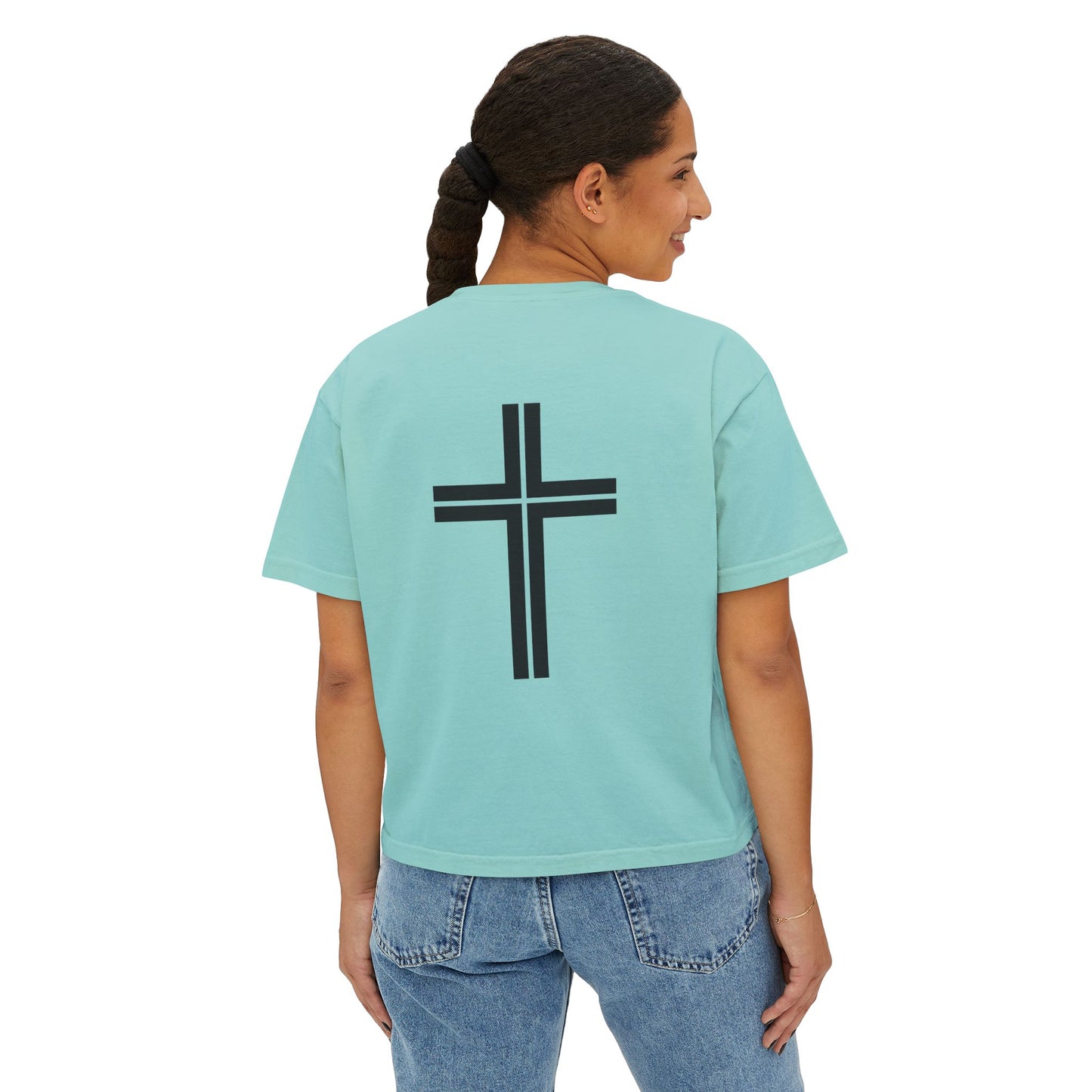 JESUS Women's Comfort Colors Boxy Tee