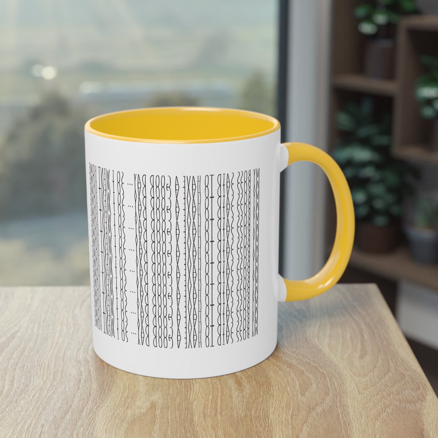 Two Tone Funny Hidden Message Mug - “My Boss said to have a good day… so I went home.”- Viral Optical Illusion Mug - Secret Sarcastic Work Message - Dishwasher Safe, Unique Gifts for Coffee Lovers, Home & Office Decor, Holiday Present.