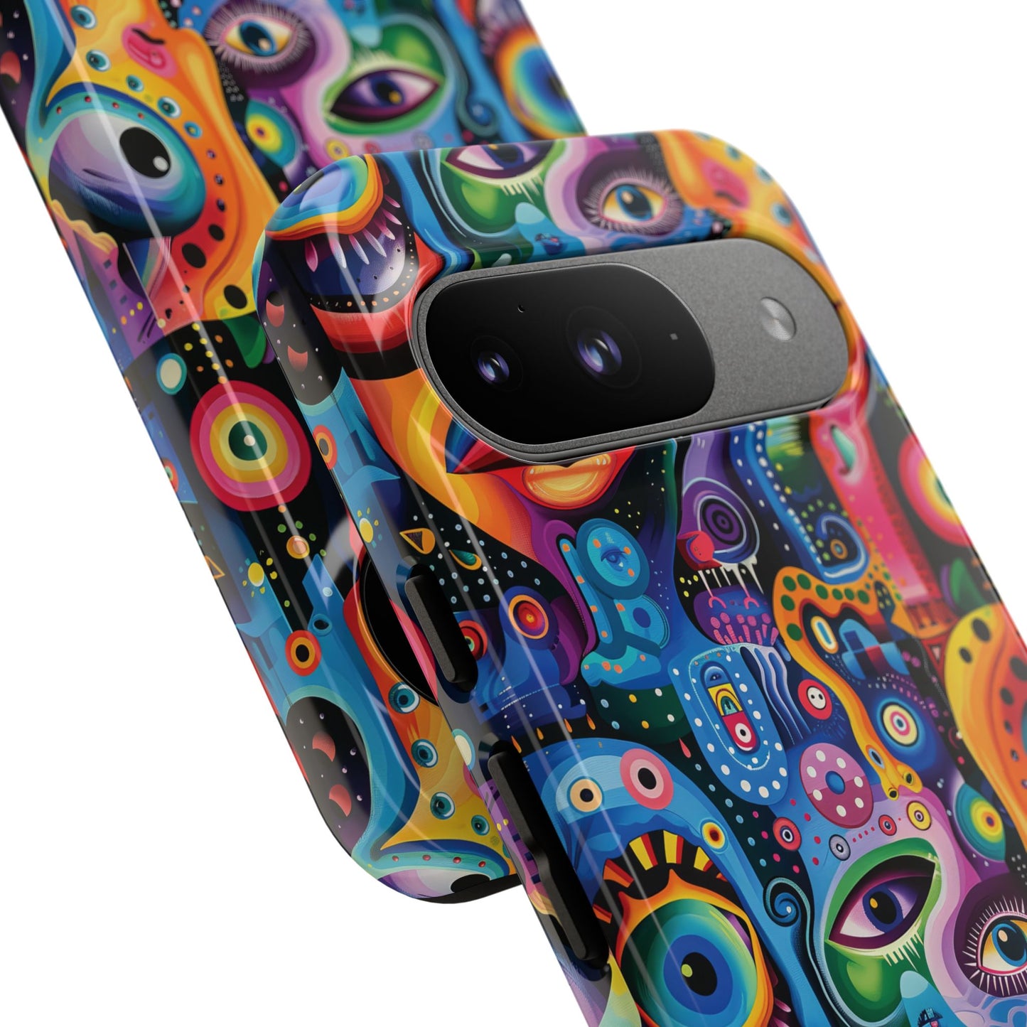 Psychedelic Visions Vibrant Art Google Pixel, iPhone and Samsung Phone Case - Tough Cases for Creative Souls