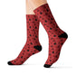 Winter Wonderland Red Sublimation Socks - High-Quality Comfort with Stylish Sublimated Print