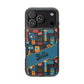Phone Case — Colorful Abstract Faces Clear Impact-Resistant Case