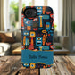 Personalized Colorful Abstract Faces Clear Impact-Resistant Case