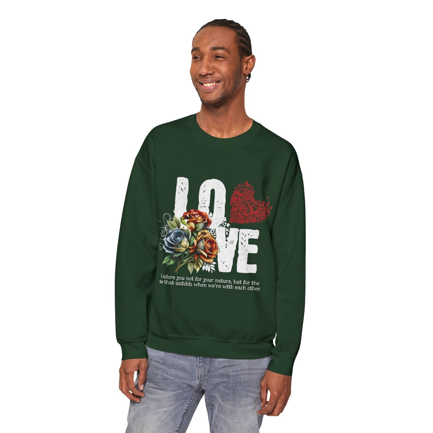 LOVE always Valentines Unisex Heavy Blend Crewneck