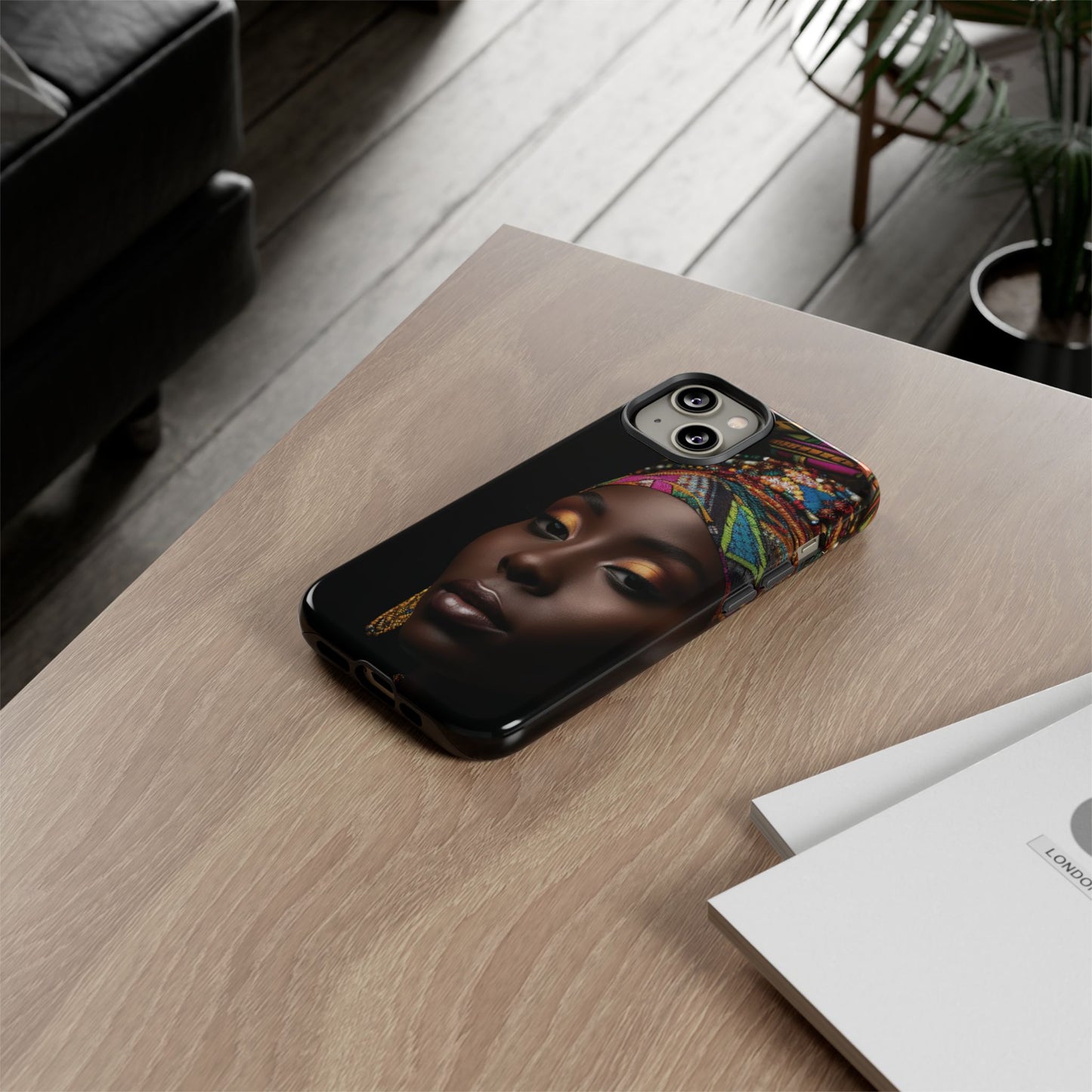 Regal Reflections: African Majesty Tough Google Pixel, iPhone and Samsung Cases.