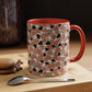 Colorful Heart Pattern Coffee Mug - Perfect Gift for Love & Friendship