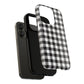 Black and White Gingham Phone Case, Tough Magnetic Cases, Stylish Phone Cover, Gift for Her, Trendy Phone Accessory, Checkered Print