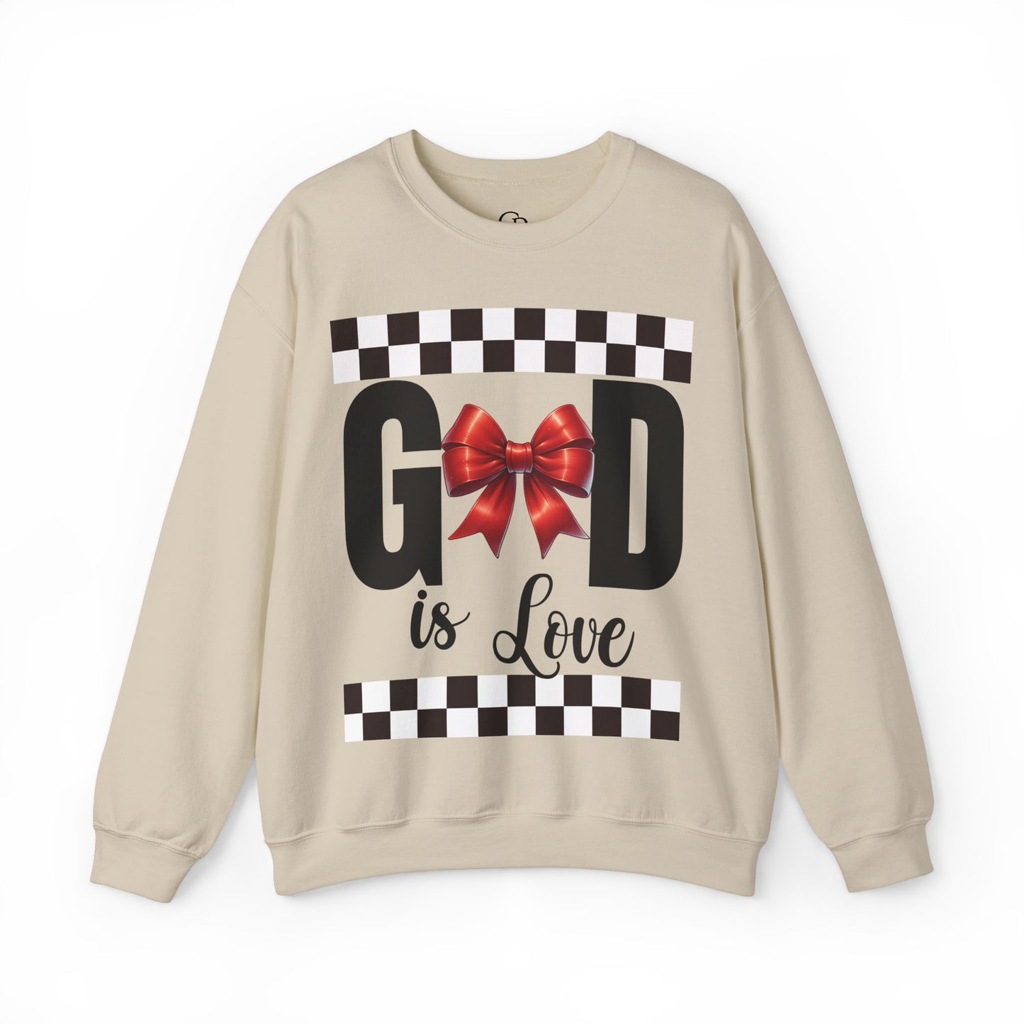 GOD is LOVE Unisex Heavy Gildan Blend™ Crewneck Sweatshirt.