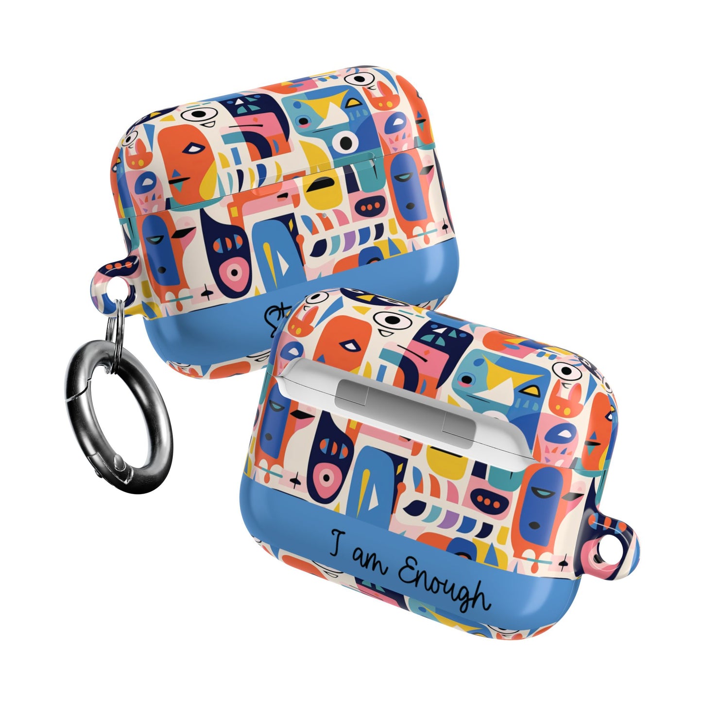 Personalized Abstract Art AirPod Case — Colorful Custom Name/Affirmation Design