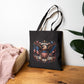 4th of July Patriotic Tote Bag — American Eagle Flag Canvas Grocery Bag