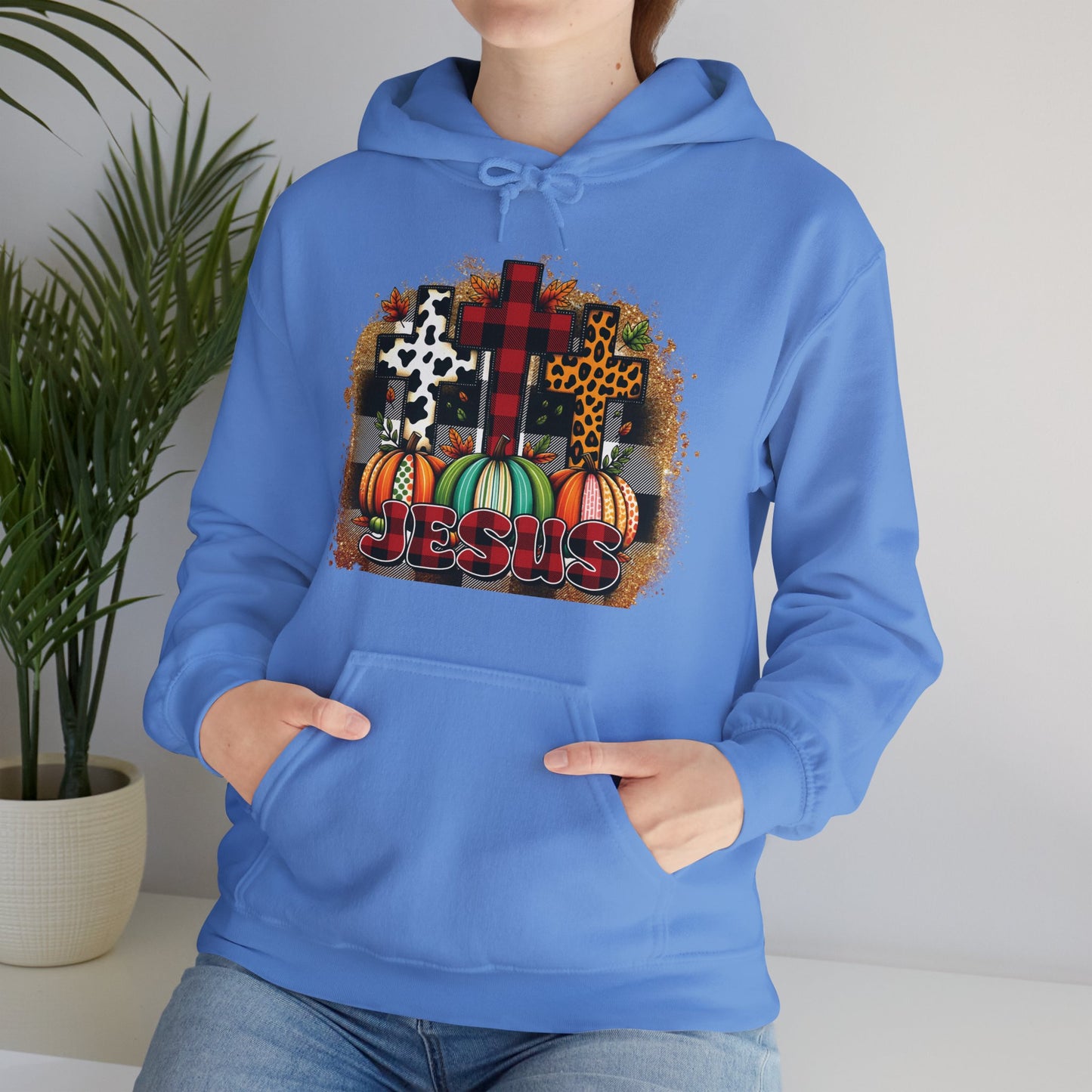 Faithful Harvest Cross Unisex Heavy Blend™ Hooded Sweatshirt