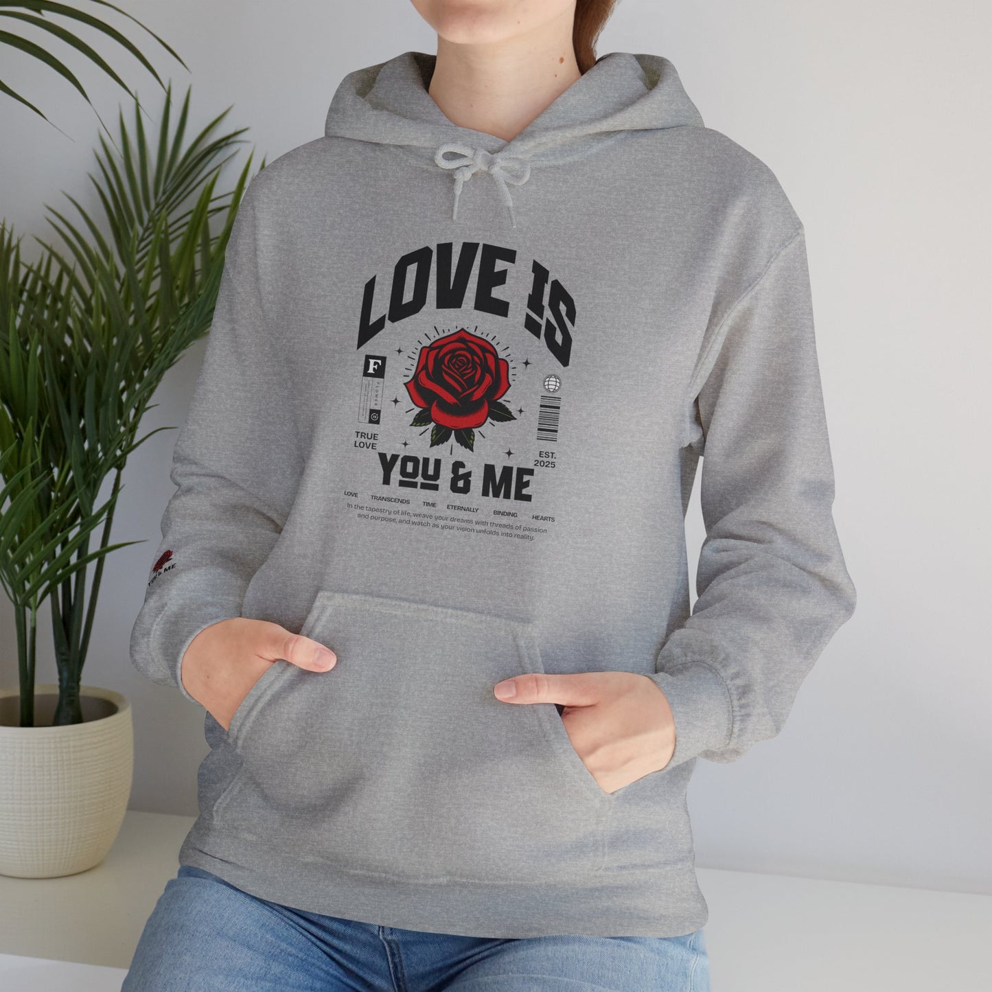 You and Me Unisex Gildan Hoodie Sweatshirt