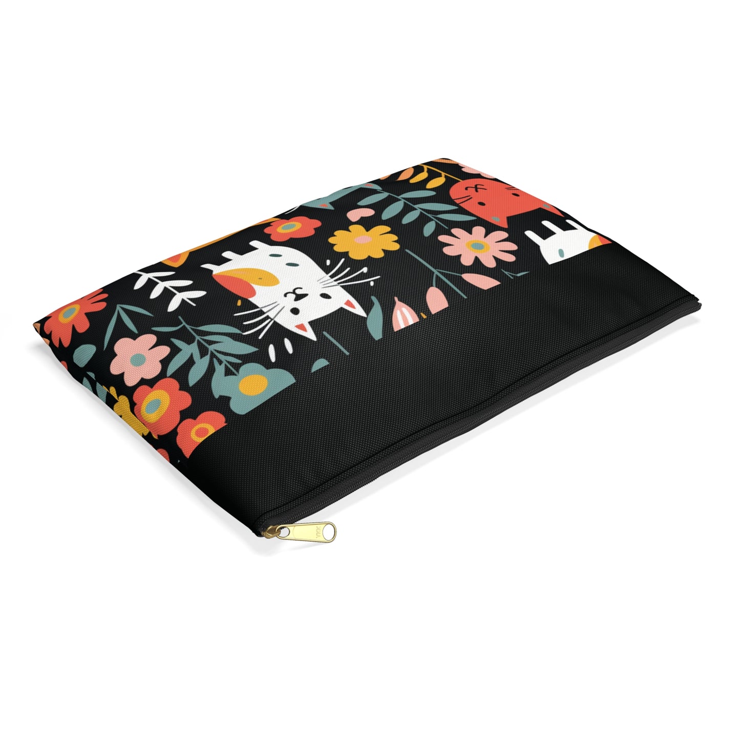 Whimsical Feline Garden Accessory Pouch