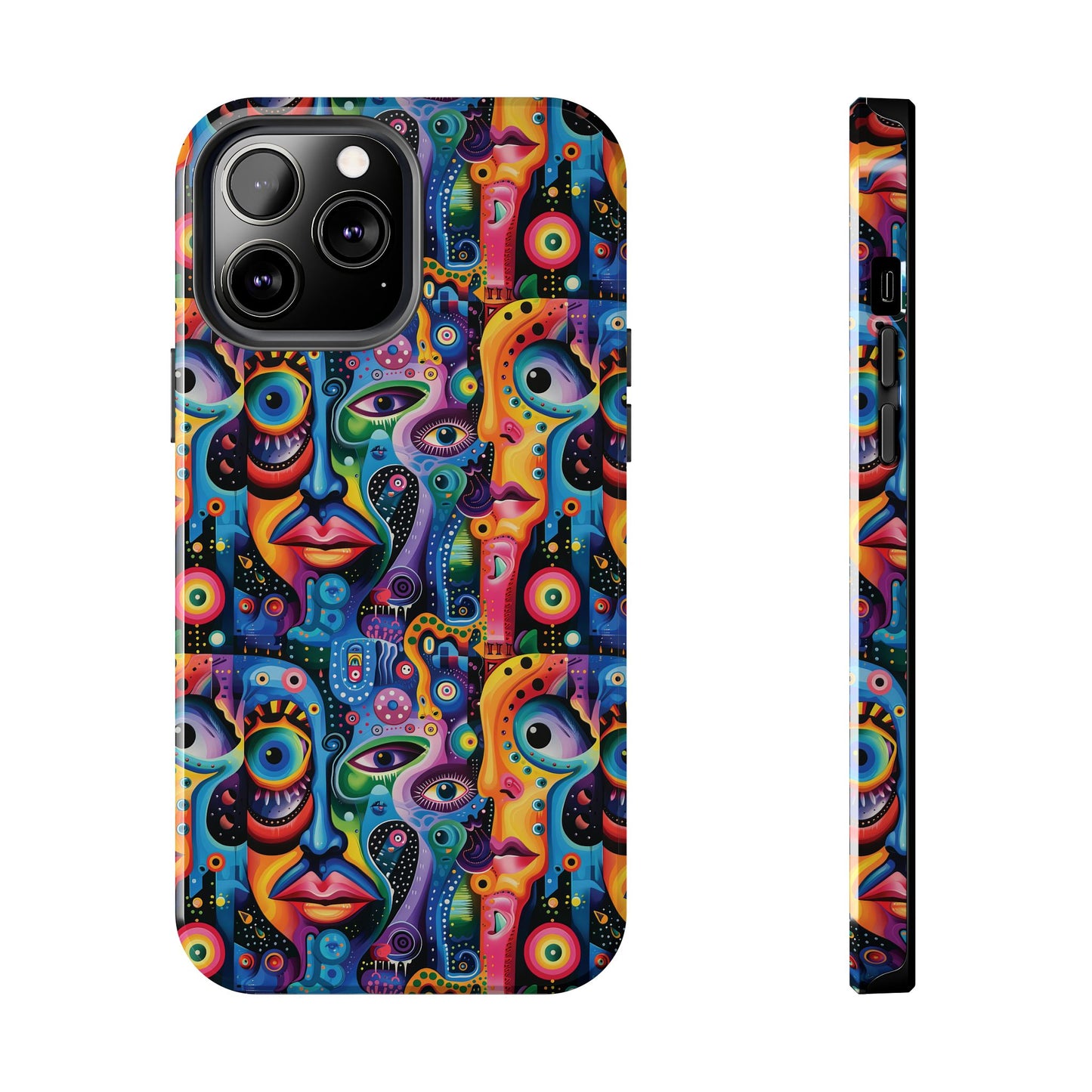 Psychedelic Visions Vibrant Art iPhone and Samsung Phone Case - Stylish Tough Case for Artists & Creatives.