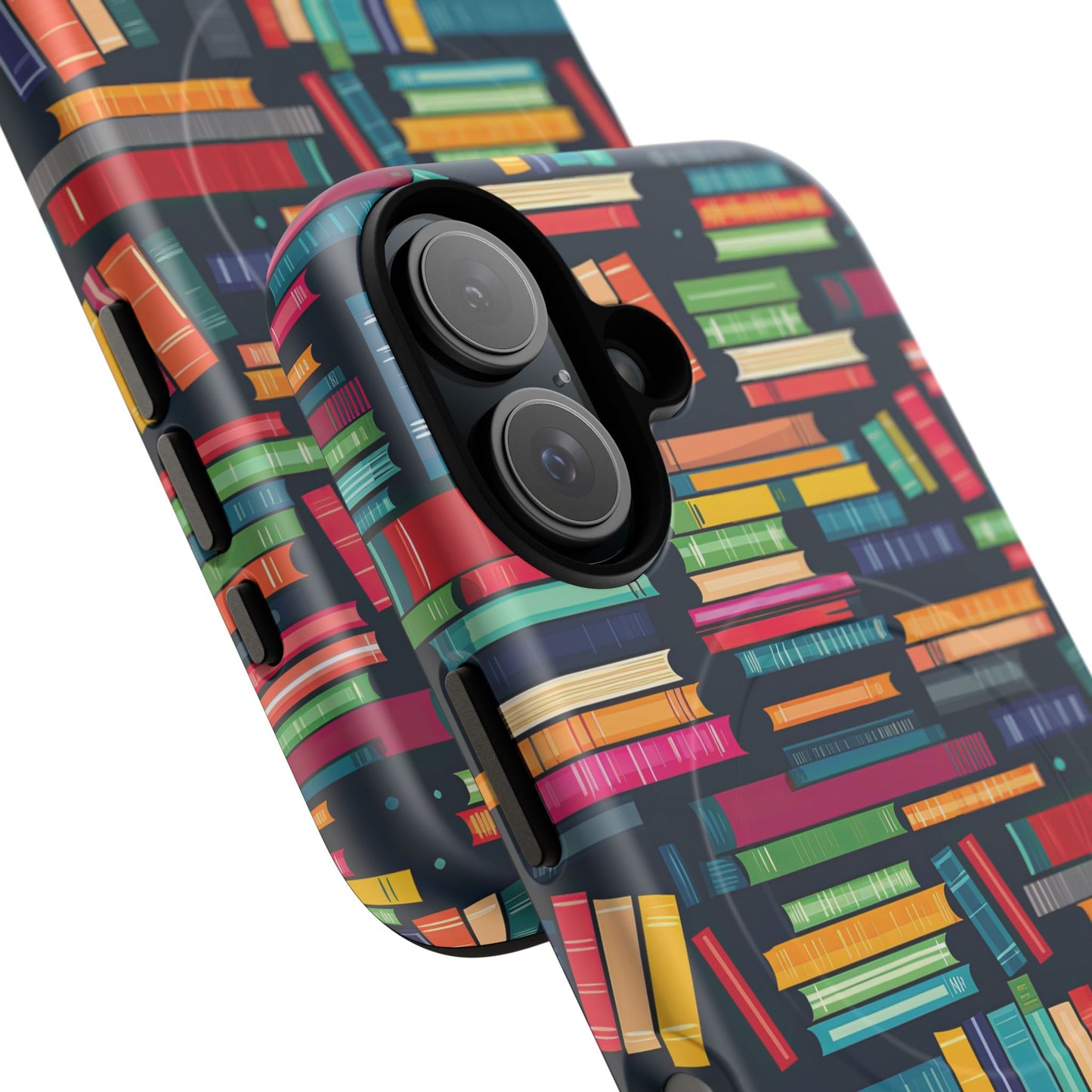 Colorful Book-Themed Phone Case, Literary Gift, Tough Magnetic Case, Book Lover’s Accessory, Phone Protection, Reading Enthusiast