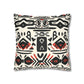 Tribal Harmony Faux Suede Square Pillowcase